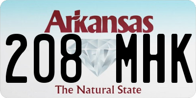 AR license plate 208MHK