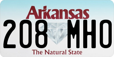 AR license plate 208MHO