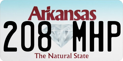 AR license plate 208MHP