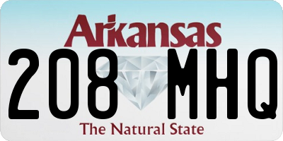 AR license plate 208MHQ