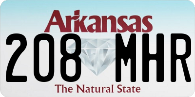 AR license plate 208MHR