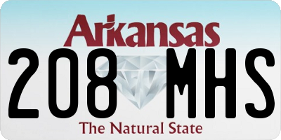AR license plate 208MHS