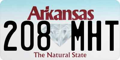 AR license plate 208MHT
