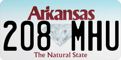 AR license plate 208MHU