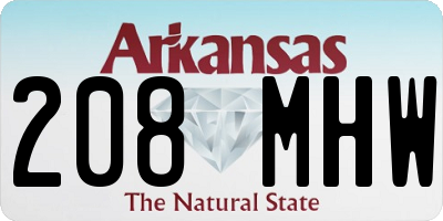 AR license plate 208MHW