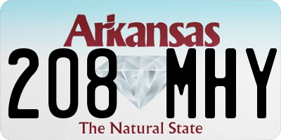 AR license plate 208MHY