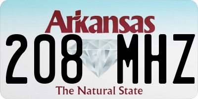 AR license plate 208MHZ