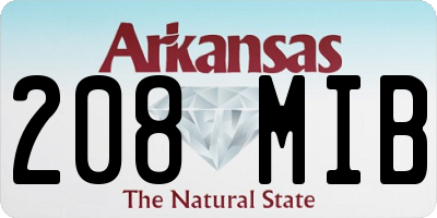 AR license plate 208MIB