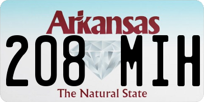 AR license plate 208MIH