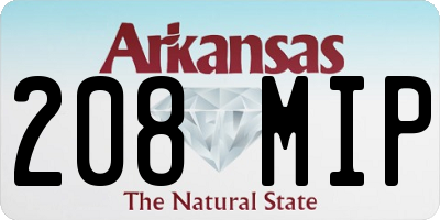 AR license plate 208MIP