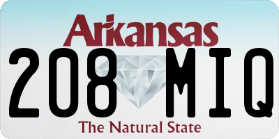 AR license plate 208MIQ