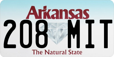 AR license plate 208MIT