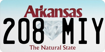 AR license plate 208MIY