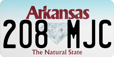 AR license plate 208MJC
