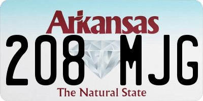 AR license plate 208MJG