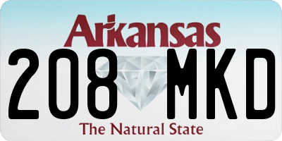 AR license plate 208MKD