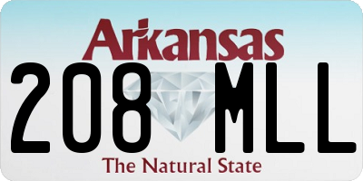AR license plate 208MLL