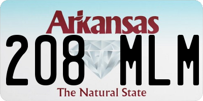AR license plate 208MLM