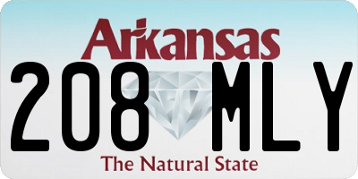 AR license plate 208MLY