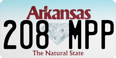 AR license plate 208MPP