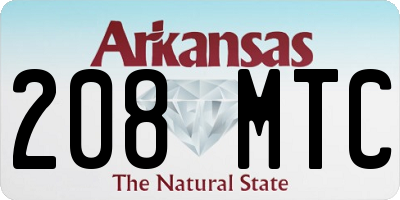 AR license plate 208MTC