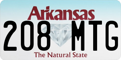 AR license plate 208MTG
