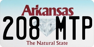 AR license plate 208MTP