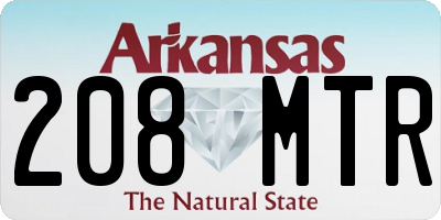 AR license plate 208MTR