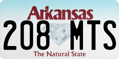 AR license plate 208MTS