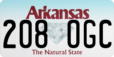 AR license plate 208OGC