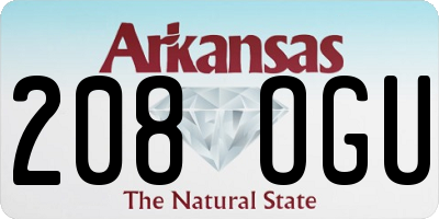 AR license plate 208OGU