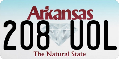 AR license plate 208UOL