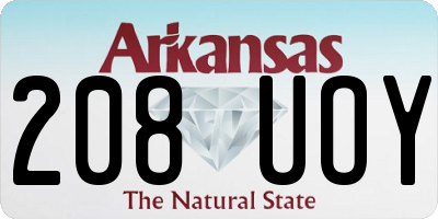 AR license plate 208UOY