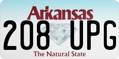 AR license plate 208UPG