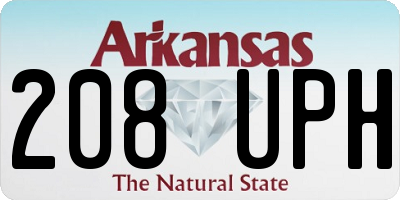 AR license plate 208UPH