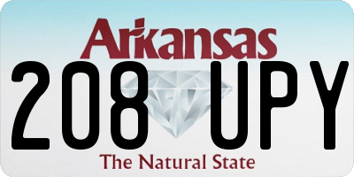AR license plate 208UPY