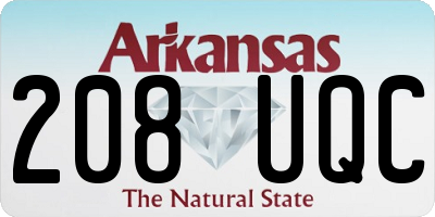 AR license plate 208UQC