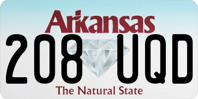 AR license plate 208UQD