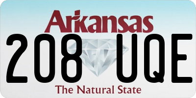 AR license plate 208UQE