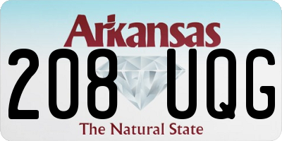 AR license plate 208UQG