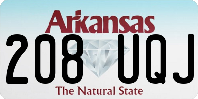 AR license plate 208UQJ