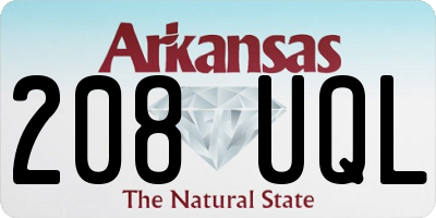 AR license plate 208UQL