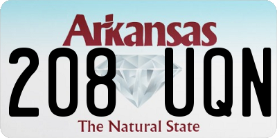 AR license plate 208UQN