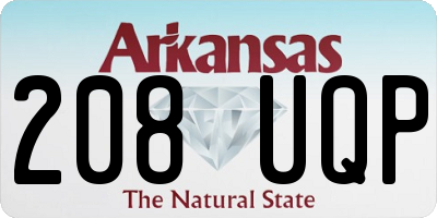 AR license plate 208UQP