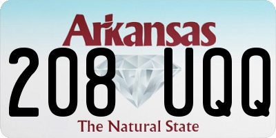 AR license plate 208UQQ