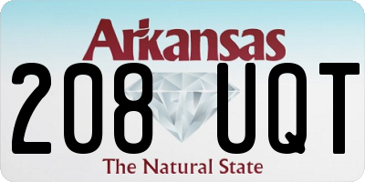 AR license plate 208UQT