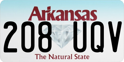 AR license plate 208UQV