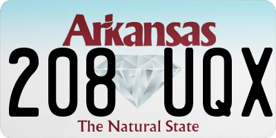 AR license plate 208UQX
