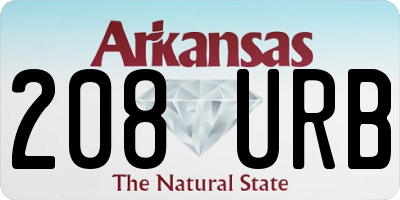 AR license plate 208URB