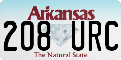 AR license plate 208URC